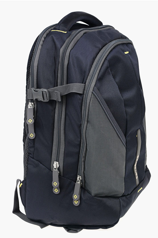 4MATION Laptop Backpack Blue/Yellow