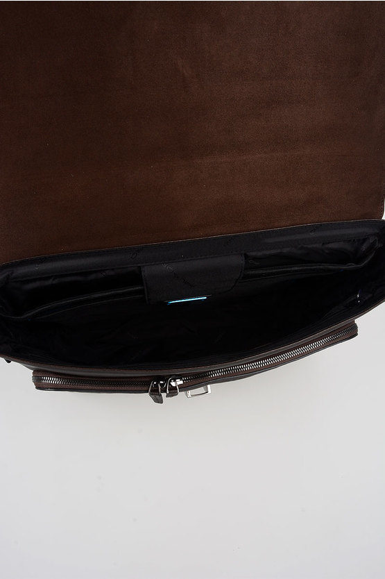 BLACK SQUARE Laptop Briefcase 15’’ Expandable Dark Brown
