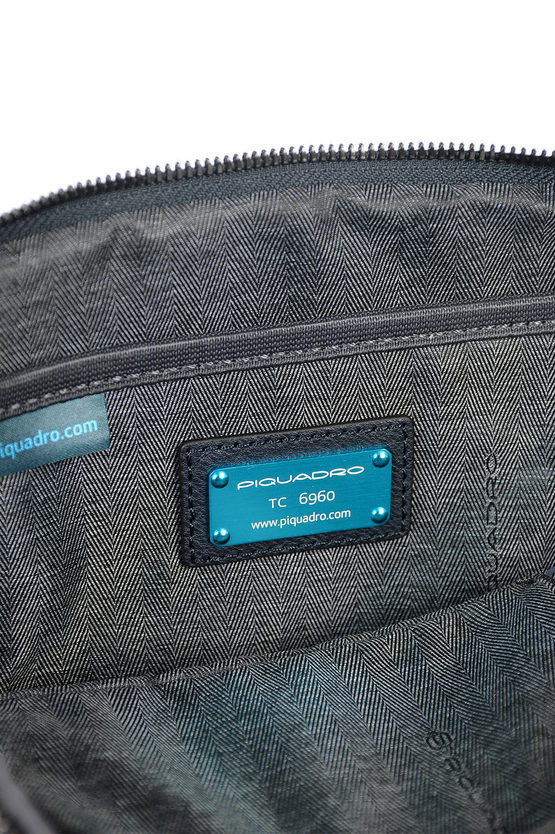 BLACK SQUARE Leather Crossbody Bag Blue