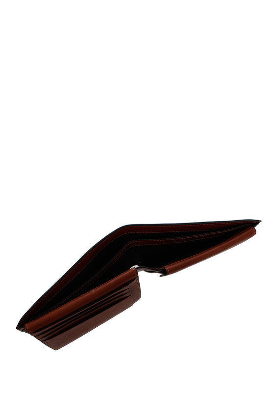 BLACK SQUARE Wallet with Coin Holder Brown