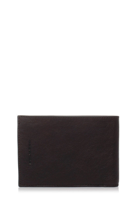BLACK SQUARE Wallet with Coin Holder DarkBrown