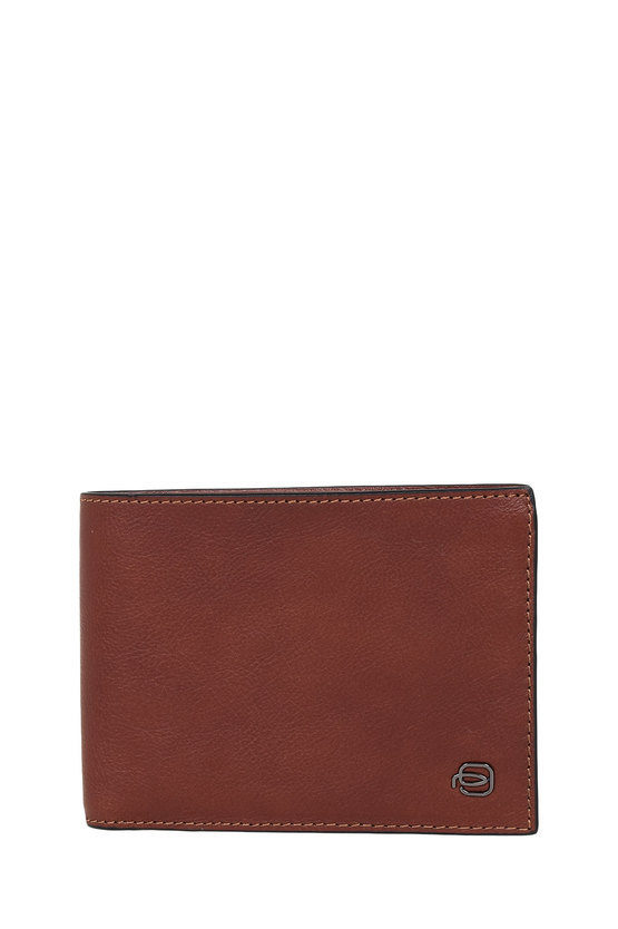 BLACK SQUARE Wallet with Coin Pocket Brown