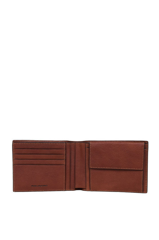 BLACK SQUARE Wallet with Coin Pocket Brown