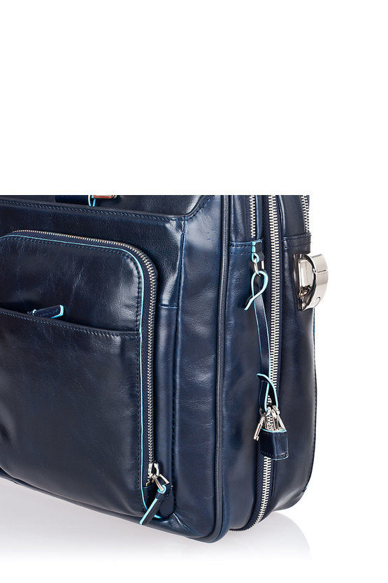 BLUE SQUARE Briefcase Expandable Blue