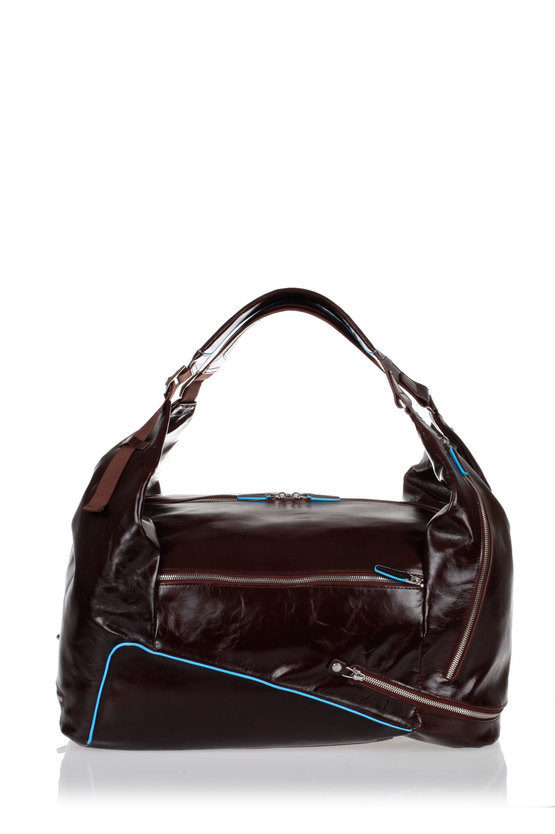 BLUE SQUARE Duffle Bag with Backpack Portability Mahogany