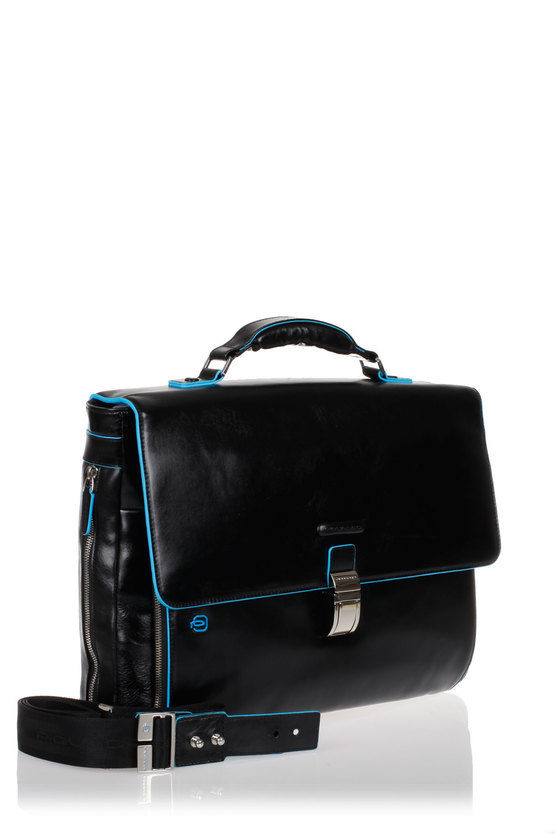 BLUE SQUARE Laptop Briefcase Expandable Black