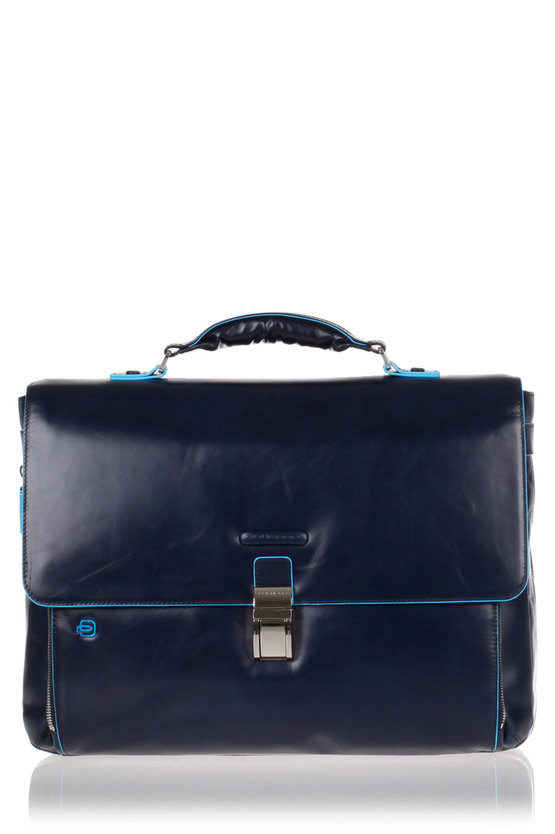 BLUE SQUARE Laptop Briefcase Expandable Blue