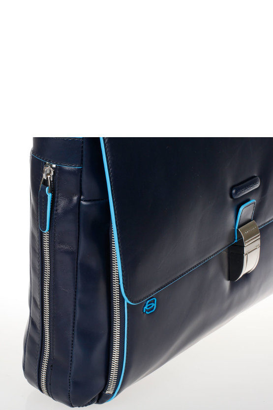 BLUE SQUARE Laptop Briefcase Expandable Blue