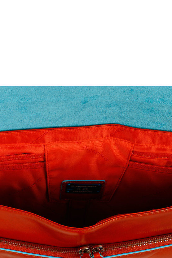 BLUE SQUARE Laptop Briefcase Expandable Orange