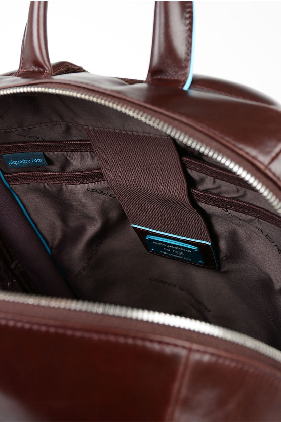 BLUE SQUARE Leather Computer Ipad Backpack Mahogany