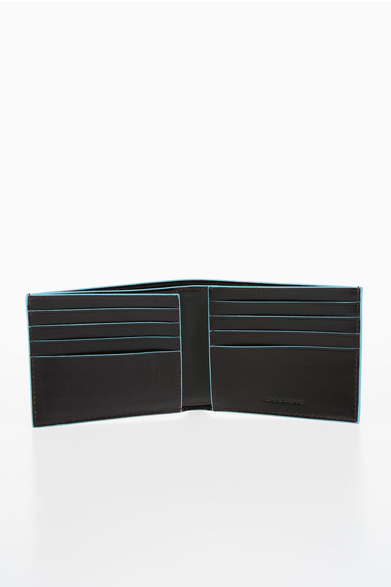 BLUE SQUARE Wallet Mahogany