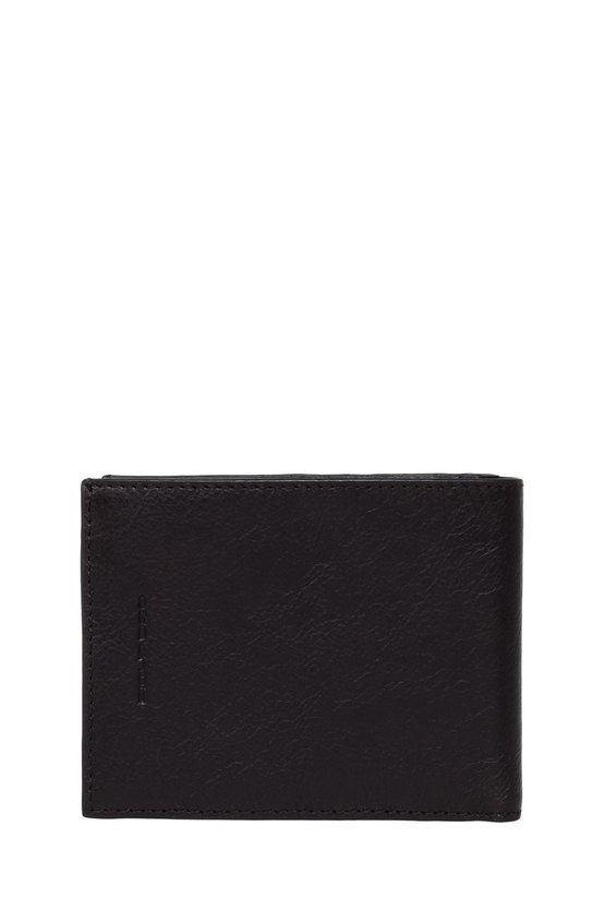 BLUE SQUARE Wallet with Business Card Holder Dark Brown