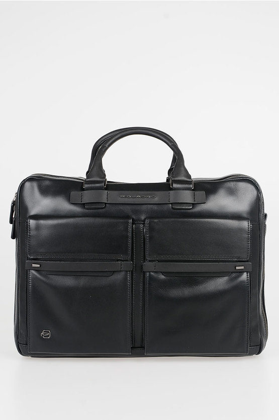 CUBE Leather Business Bag Black