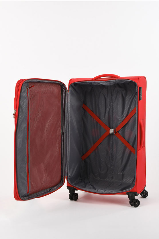 DEEP DIVE Set 3 Trolley 4W Expandable Red/grey