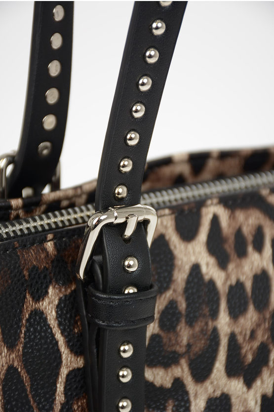 ERMANNO Faux Leather Leopard Printed GRETA Bag