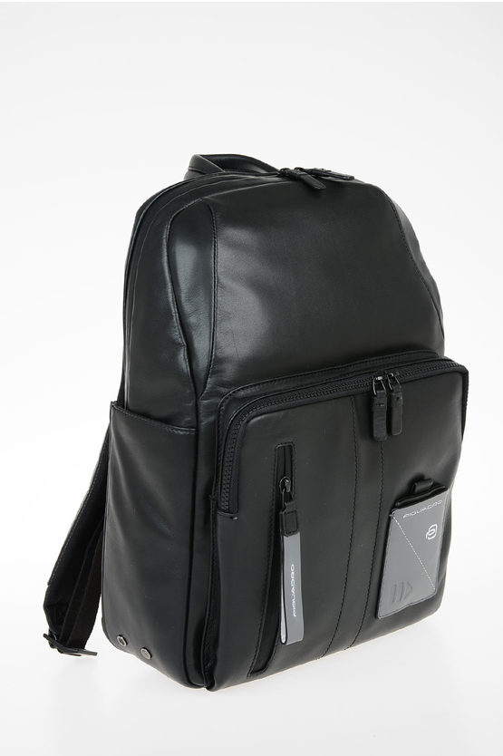 EXPLORER Leather Backpack for Ipad Black