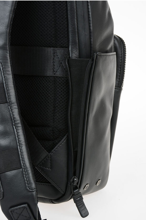 EXPLORER Leather Backpack for Ipad Black