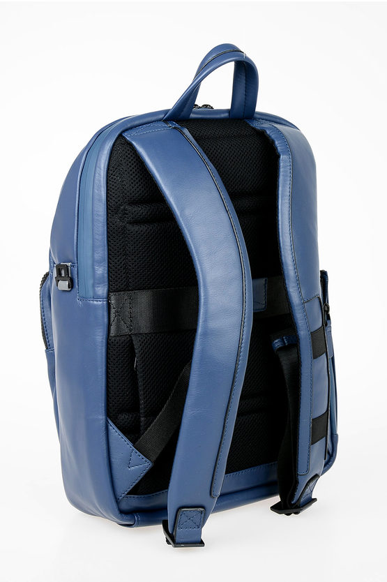 EXPLORER Leather Backpack for Ipad Blue