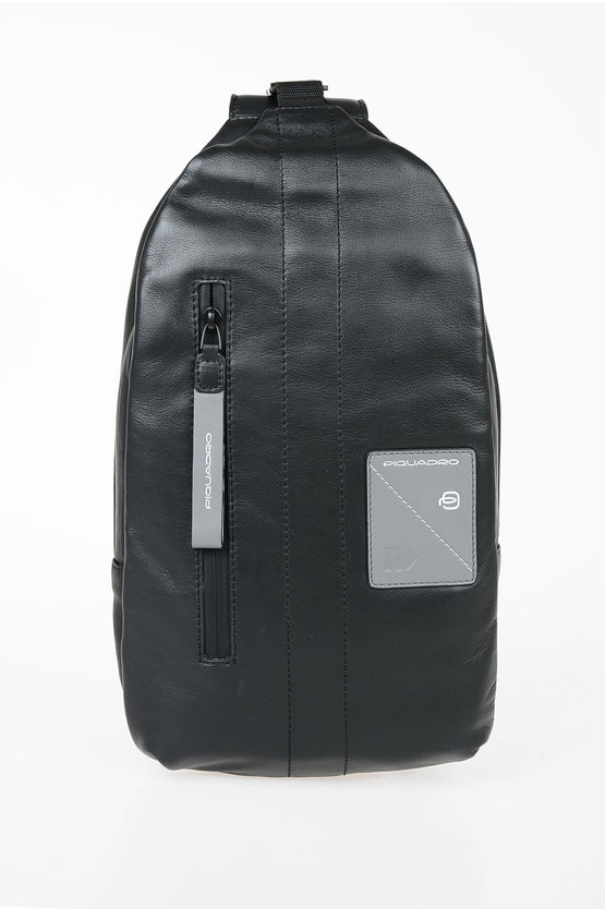 EXPLORER Leather One Shoulder Bag Black