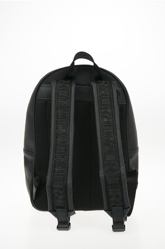 Faux Leather Embroidered OCUZO Backpack