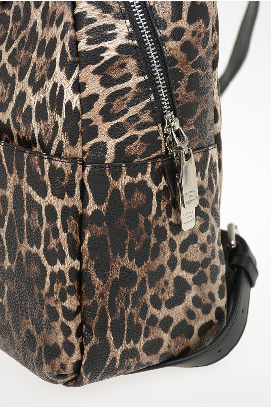 Faux Leather Leopard Printed GRETA Backpack