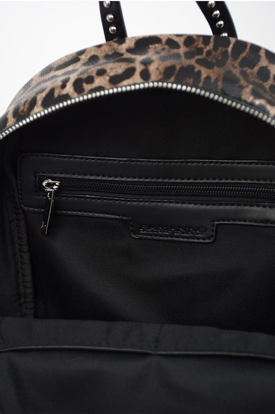 Faux Leather Leopard Printed GRETA Backpack