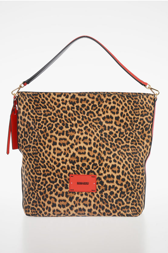 Faux Leather Leopard Printed HOBO GRETA Bag