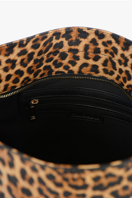 Faux Leather Leopard Printed HOBO GRETA Bag 