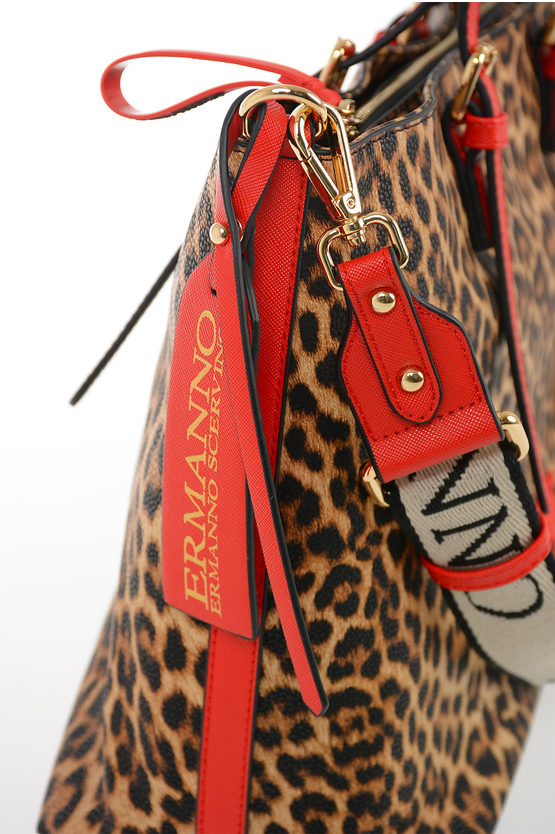 Faux Leather Leopard Printed MEDIUM SHOPPER GRETA Bag 