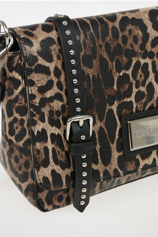 Faux Leather Leopard Printed SMALL FLAP GRETA Bag