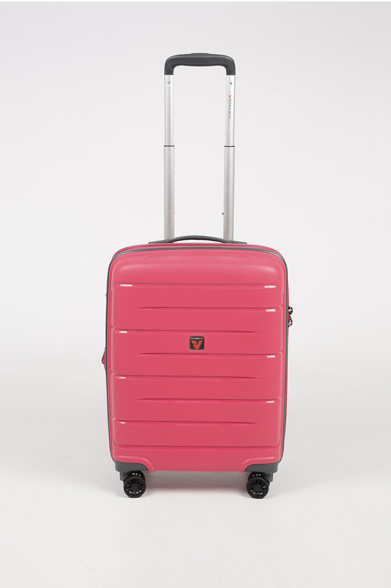 FLIGHT DLX Cabin Trolley 55cm 4W Expandable Pink