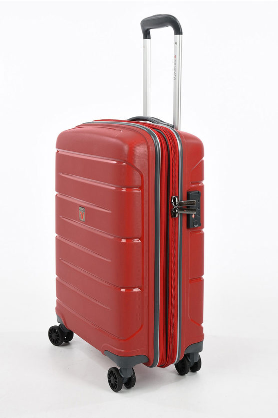 FLIGHT DLX Cabin Trolley 55cm 4W Expandable Red