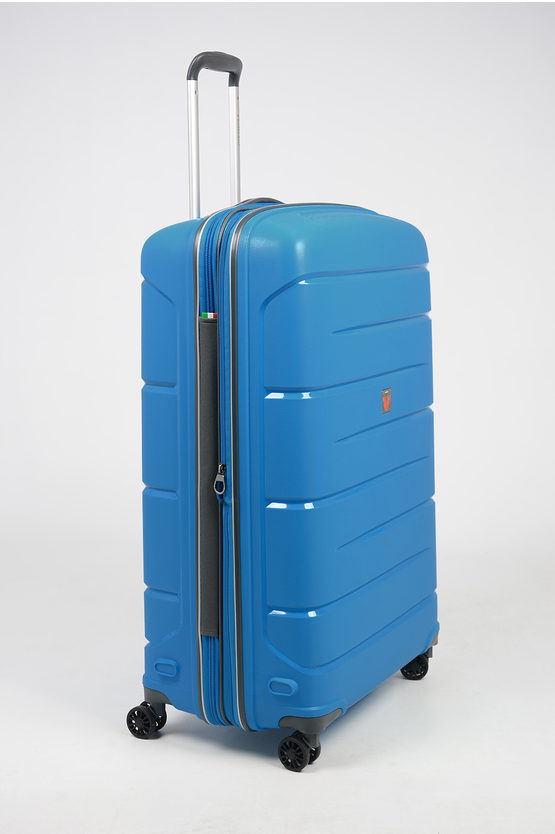 FLIGHT DLX Large Trolley 79cm 4W Expandable Blue