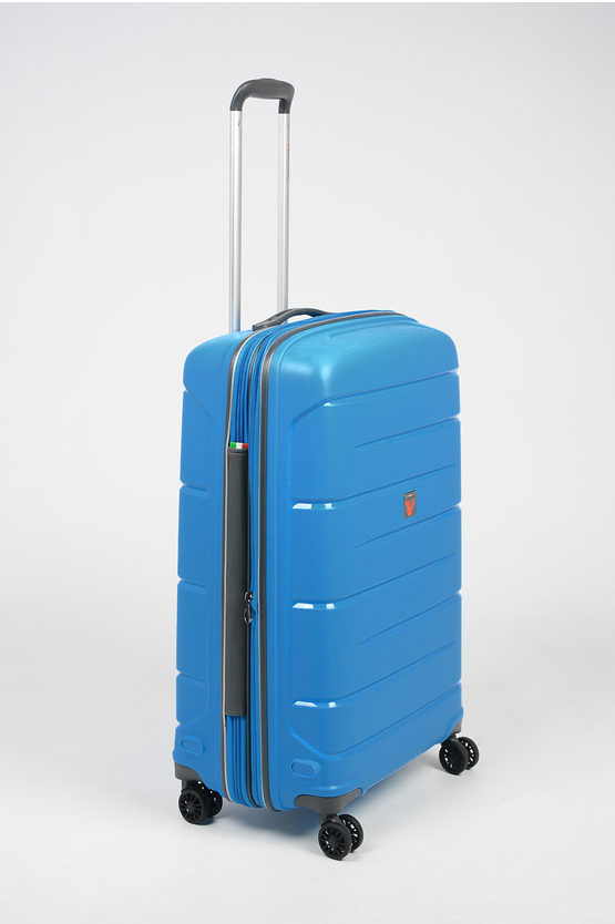 FLIGHT DLX Medium Trolley 71cm 4W Expandable Blue