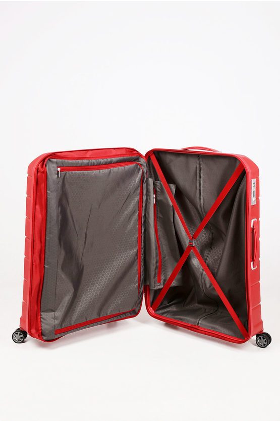 FLUX Large Trolley 75Cm 4W Expandable Red