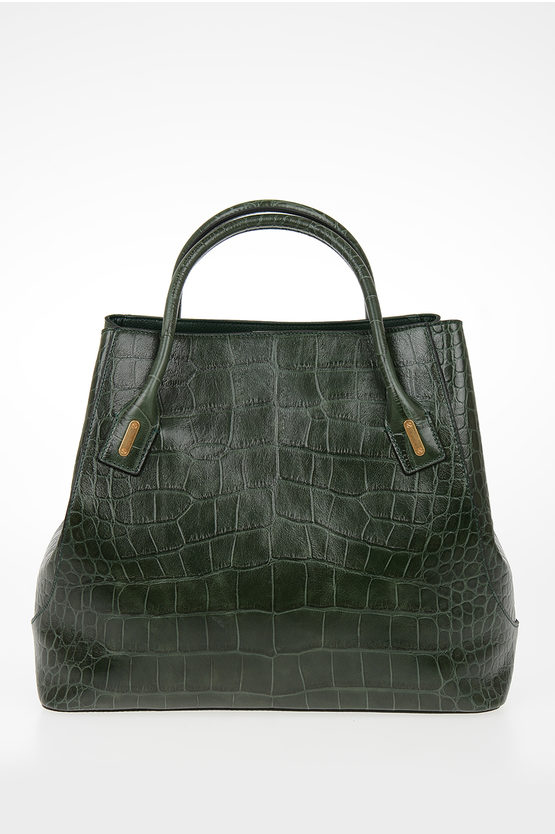 Leather Crocodile Printed EVASION Bag
