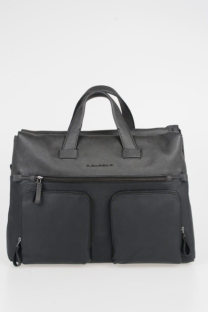 Sac Professionnel Homme En Cuir Véritable Artisanal - Porte PC, IPad, Marron, Fabrication Italie
