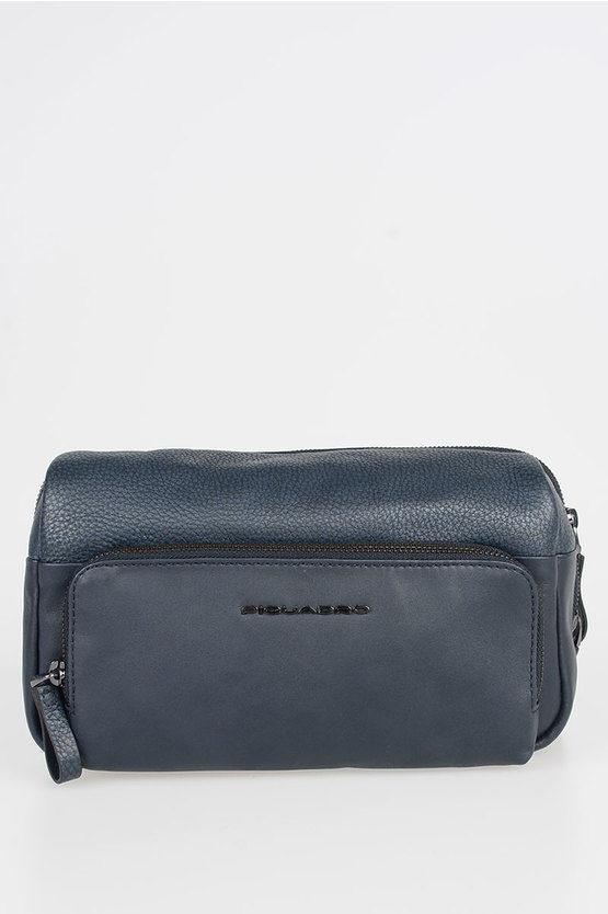 LINE Leather Bum Bag Blue