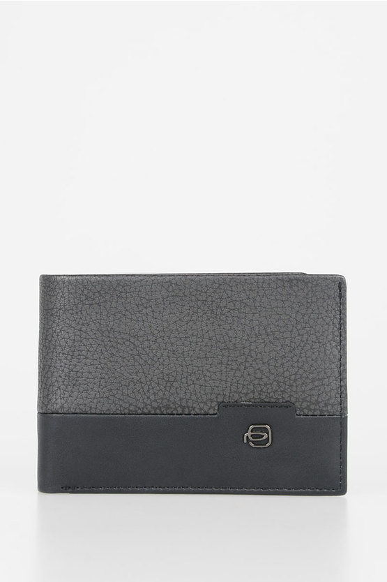 LINE Leather Wallet Black