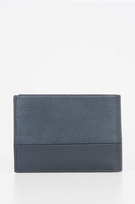 LINE Leather Wallet Blu