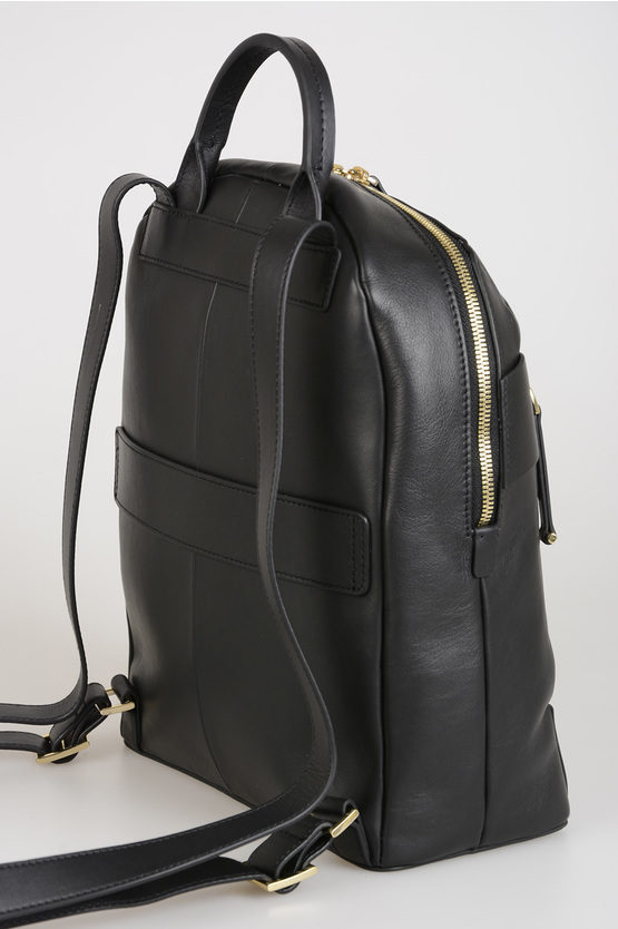 LOL Leather Backpack black Piquadro women - Cuoieria Shop On-line