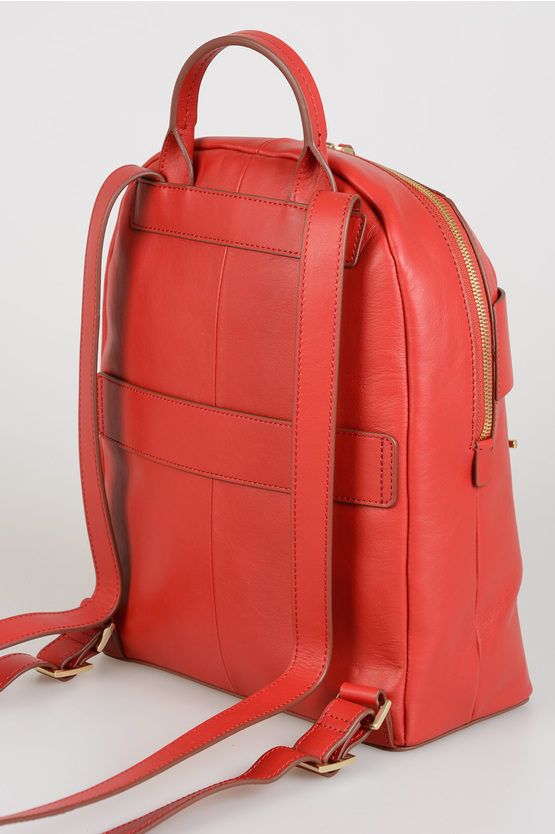 LOL Leather Backpack Red