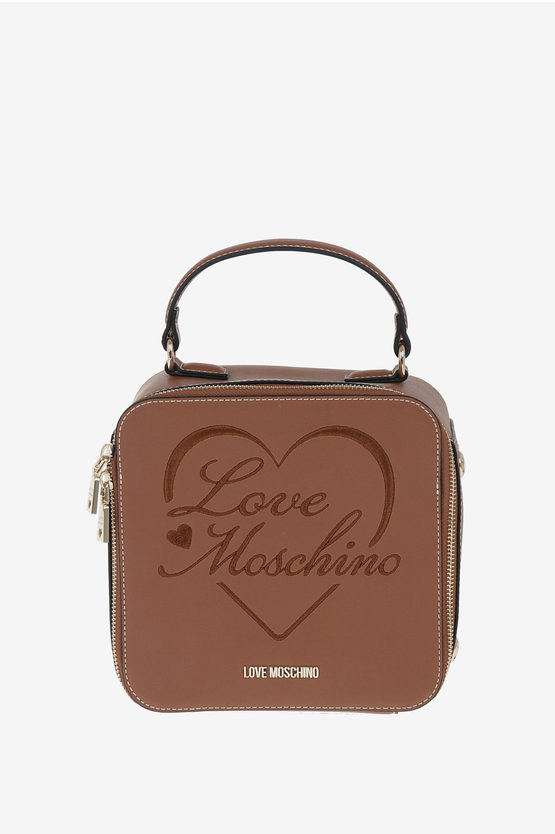 LOVE Faux Leather Embroidered Hand Bag