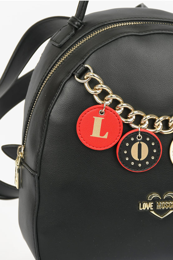 LOVE Faux Leather LOVELY CHARMS Backpack