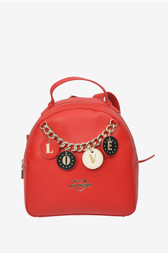 LOVE Faux Leather LOVELY CHARMS Backpack