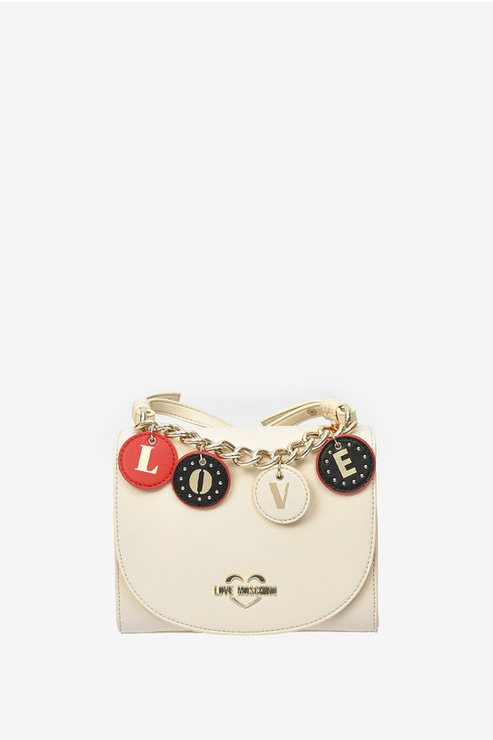 LOVE Faux Leather LOVELY CHARMS Shoulder Bag