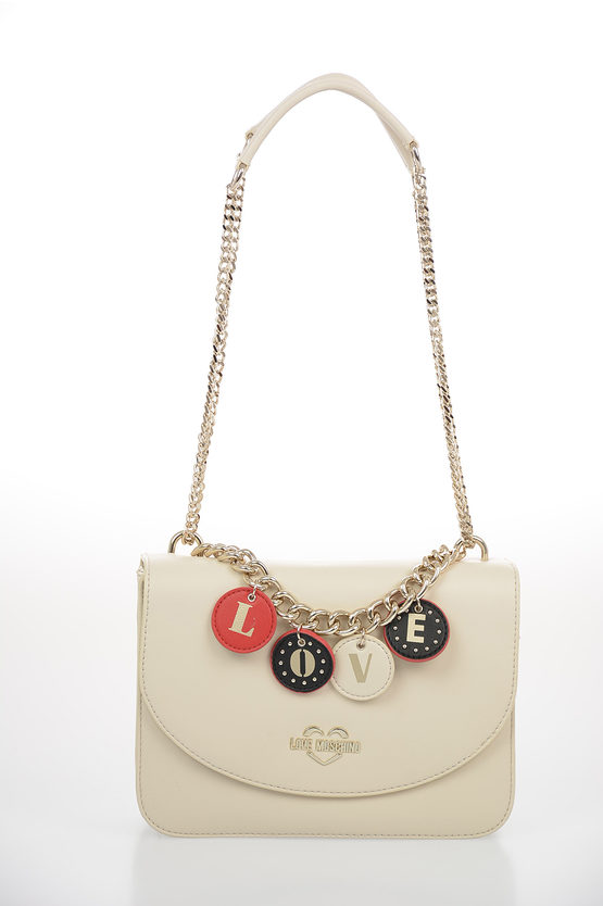 LOVE Faux Leather LOVELY CHARMS Shoulder Bag