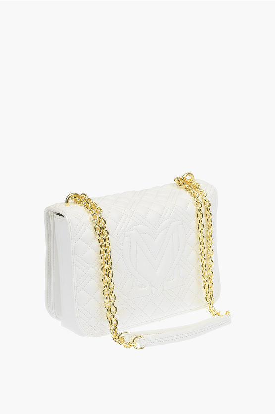 LOVE Faux Leather NEW SHINY QUILTED Bag