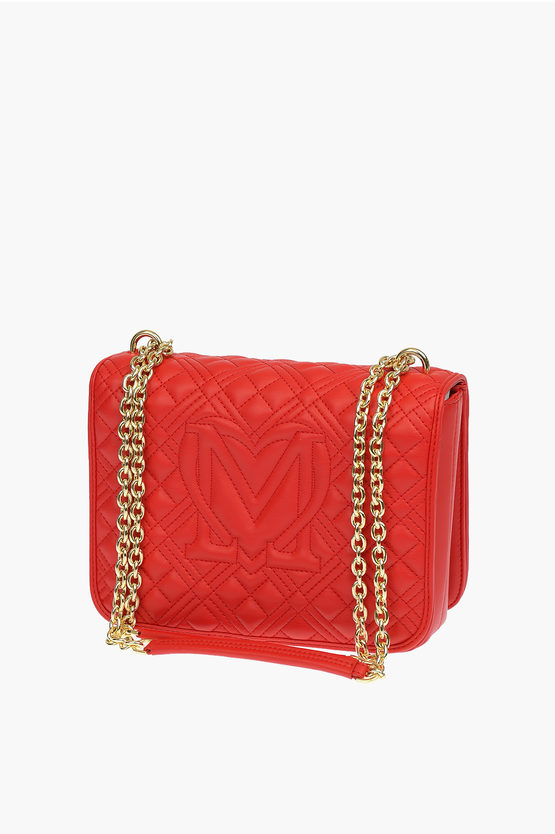 LOVE Faux Leather NEW SHINY QUILTED Bag