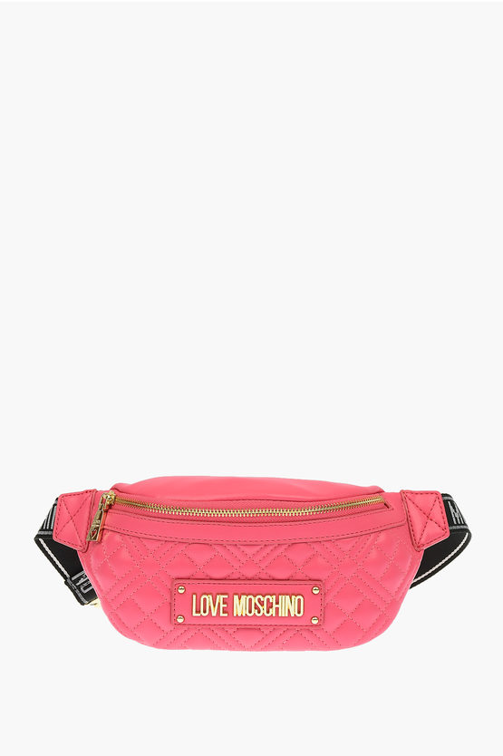 LOVE Faux Leather NEW SHINY QUILTED Fannypack